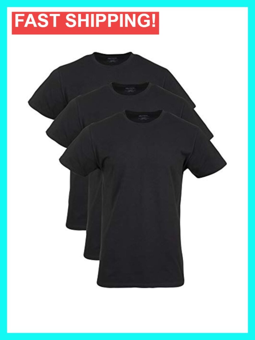 Cotton Stretch T-Shirts Multipack Soft Breathable Moisture Wicking Undershirts